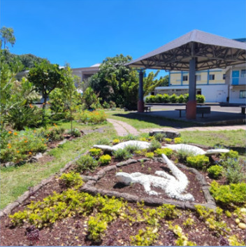 Vue d’un établissement scolaire Amiral Pierre Bouvet à Saint-Benoît de La Réunion